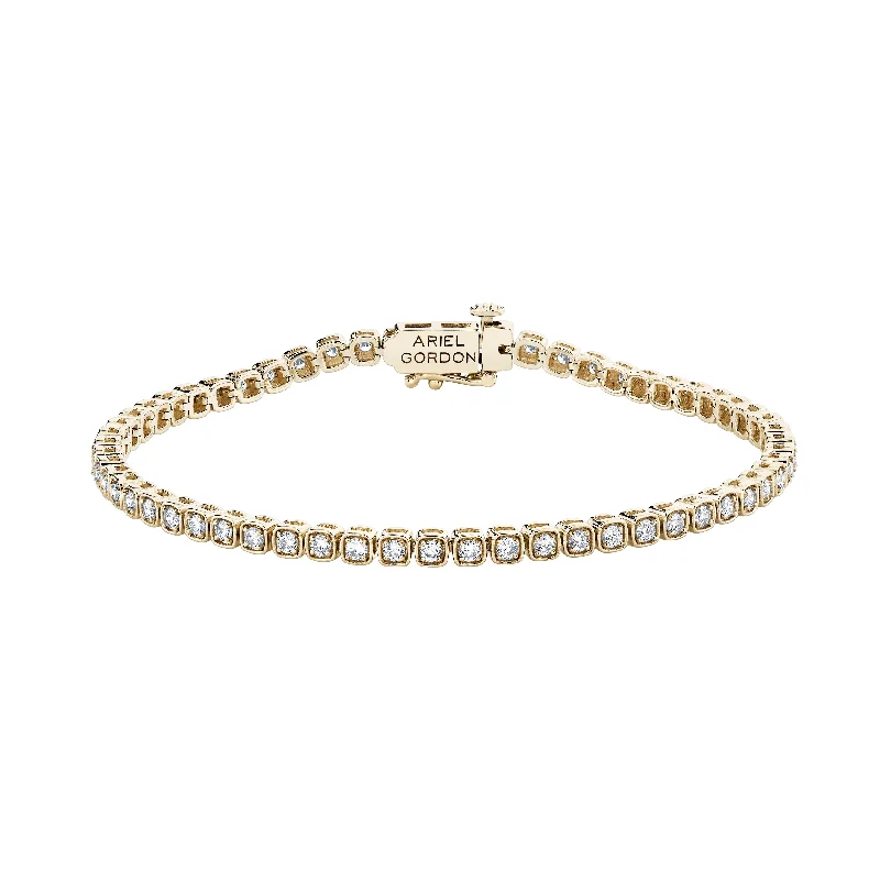 bridal bangle sets for women-Diamond Ace Tennis Bracelet