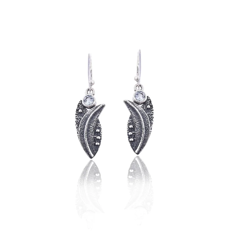 stylish earrings for women-Silver Mountain 925 Silver B.T. Earring