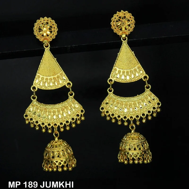 classic stud earrings for women-Mahavir Forming Gold Plated Dangler Earrings  - MP 189 Jumkhi