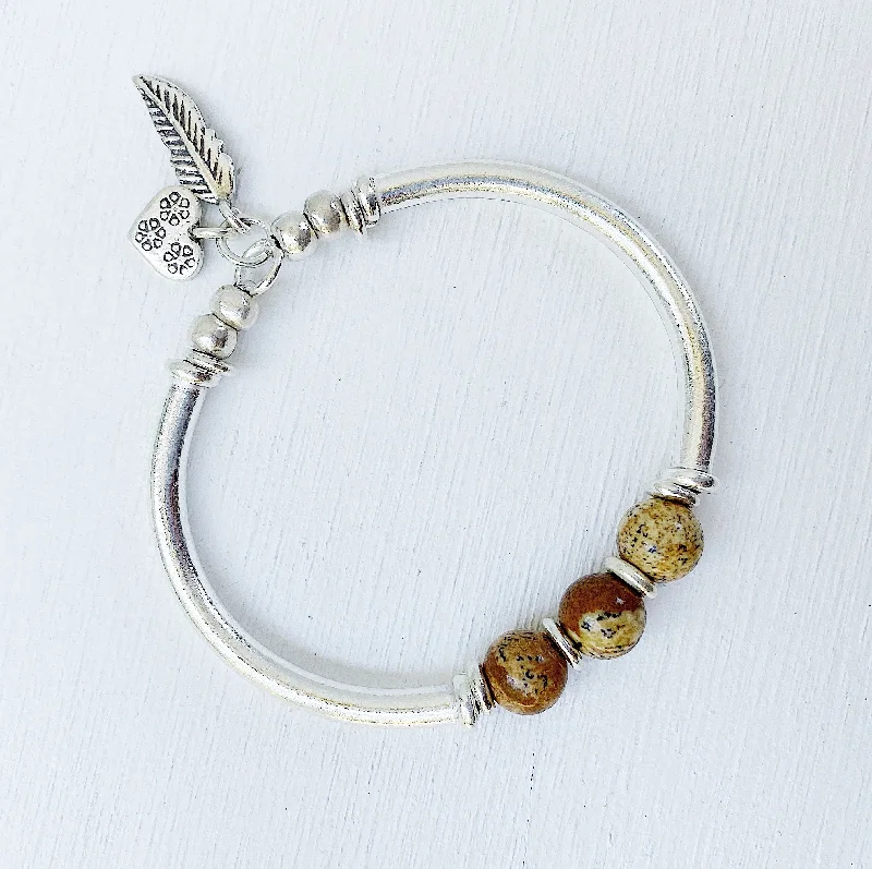 sparkle bangles for women-JASPER TRILOGY BRACELET