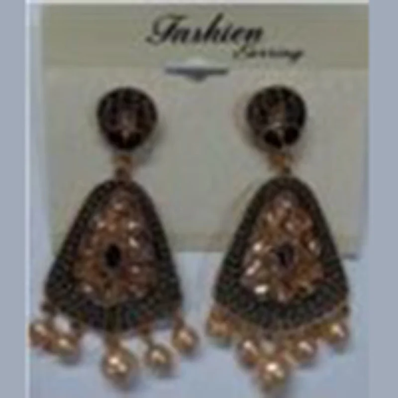 elegant earrings for women-Infinity Jewels Gold Plated Dangler Earrings