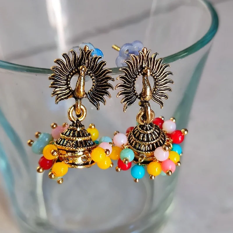 gold drop earrings for women-H K Fashion Assorted Design Jhumki Earrings