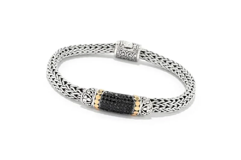 vintage bangles for women-Ubud Bracelet- Black Diamond