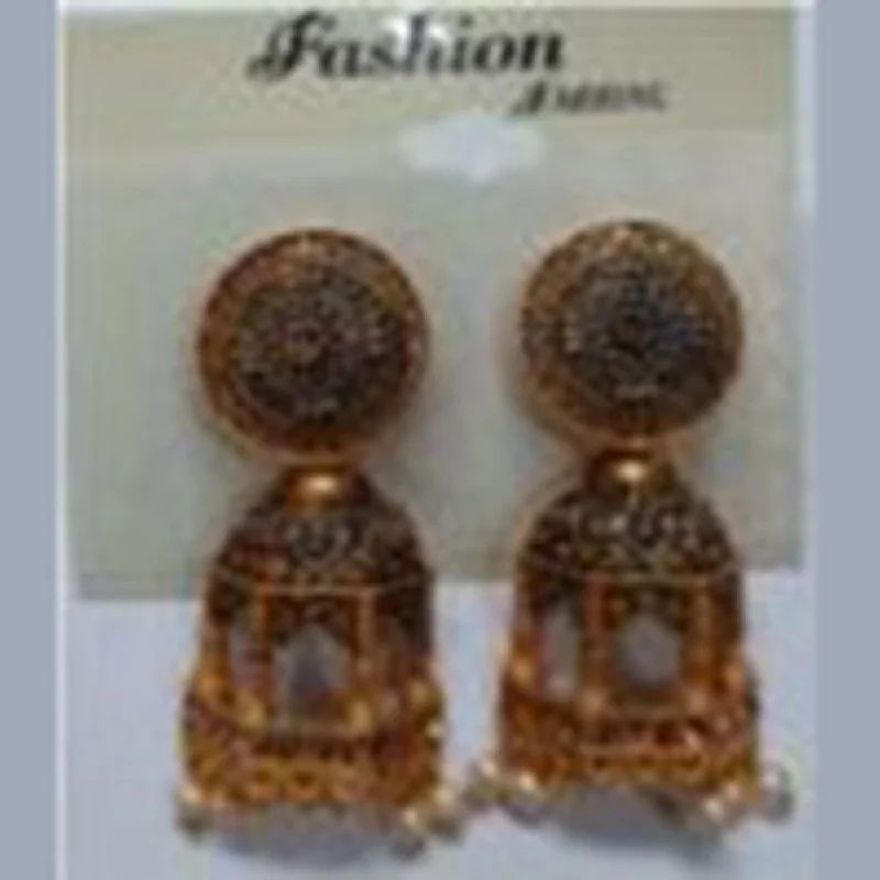 large hoop earrings for women-Infinity Jewels Gold Plated Jhumki Earrings