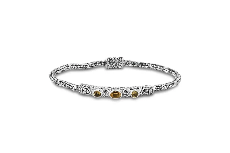 sparkle bangles for women-Agam Bracelet- Citrine