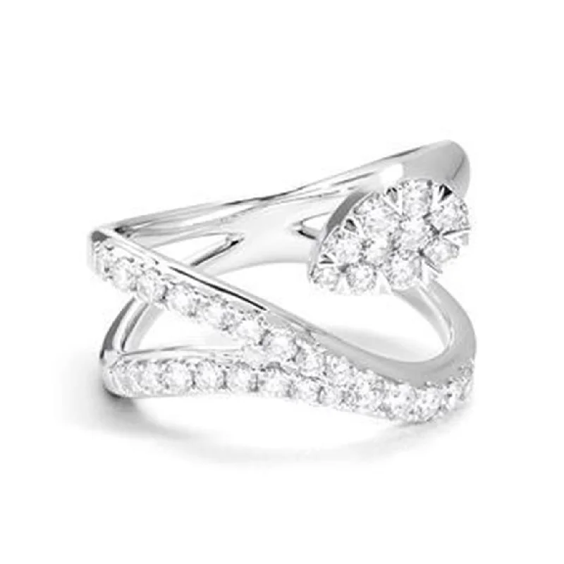 modern diamond engagement rings-Rollands Design Lovebright Couture Ethereal Ring