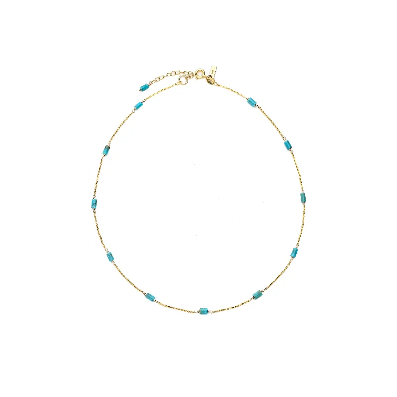 wedding necklaces for women-Gemma turquoise necklace