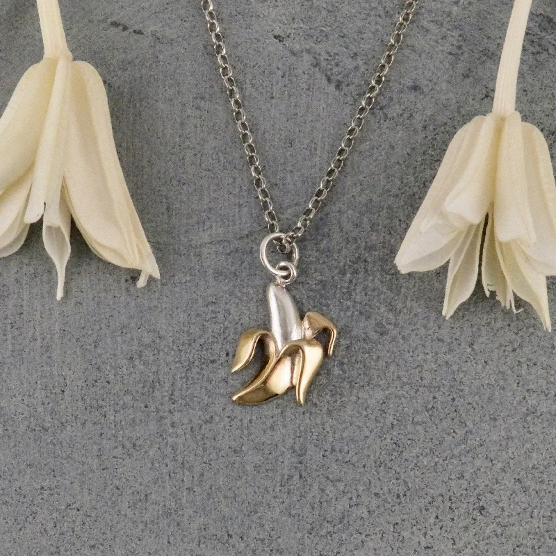 crystal pendant necklaces for women-Banana Necklace