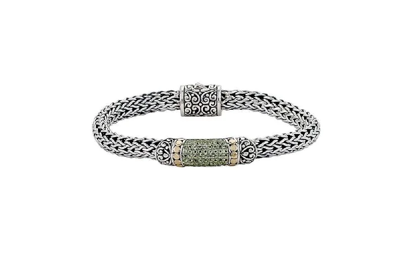 beaded bangles for women-Ubud Bracelet- Peridot