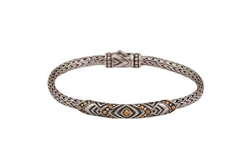 boho chic bangles for women-Adang Bracelet- Silver And Gold