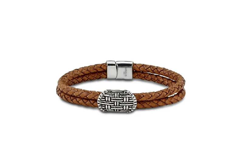 bohemian bangles for women-Paluweh Bracelet- Brown Leather