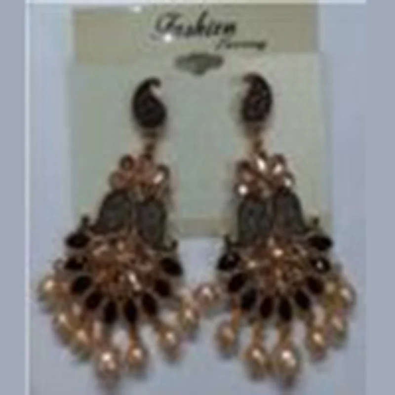 statement earrings for women-Infinity Jewels Gold Plated Dangler Earrings