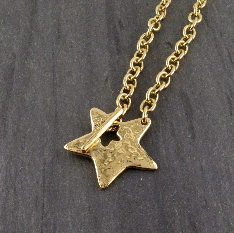 multi-layer necklaces for women-'Star in Front' Necklace - Gold