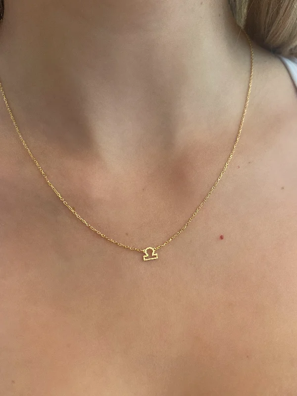 modern necklaces for women-Libra Zodiac Necklace